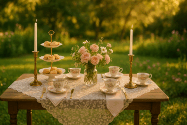 Vintage Tea Party Tablescape