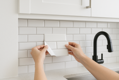 Peel-and-Stick Tile Backsplash