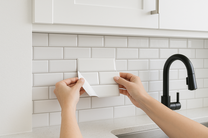 Peel-and-Stick Tile Backsplash