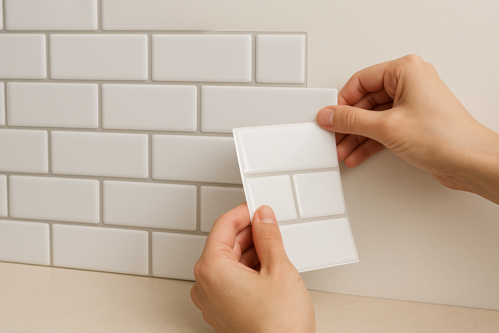 Peel-and-Stick Tile Backsplash
