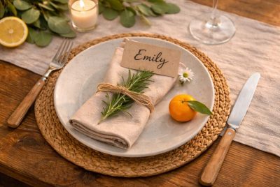 Fun Natural Table Settings