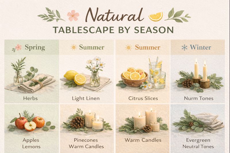 Fun Natural Table Settings