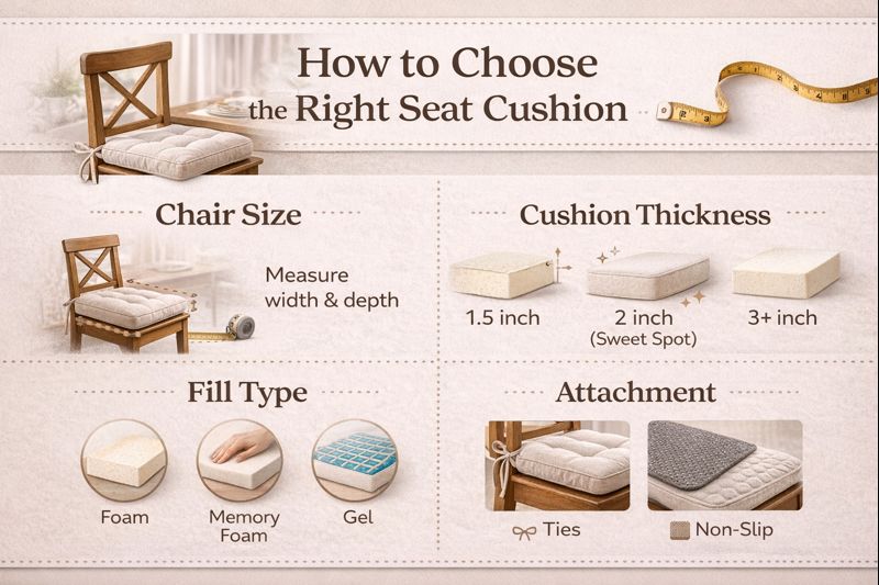seat cushions for dining chairs