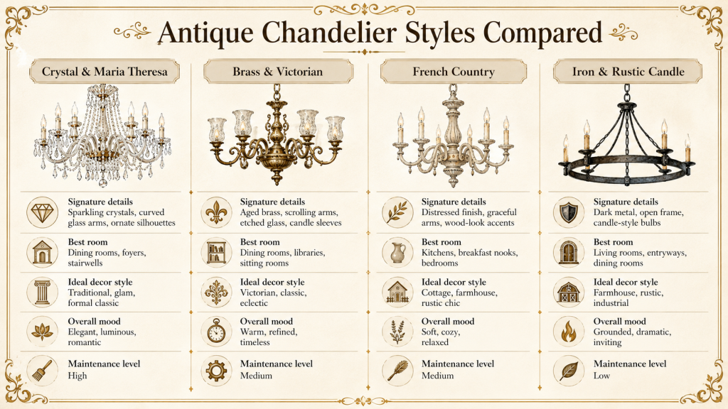 antique chandeliers