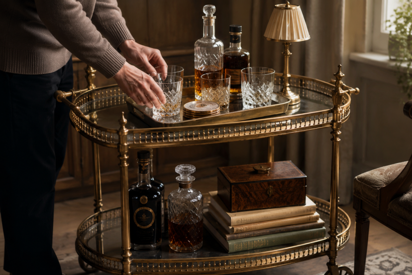 Antique Bar Cart
