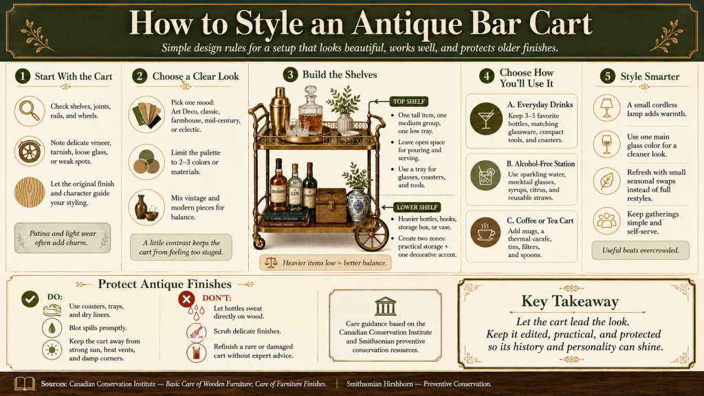 Antique Bar Cart