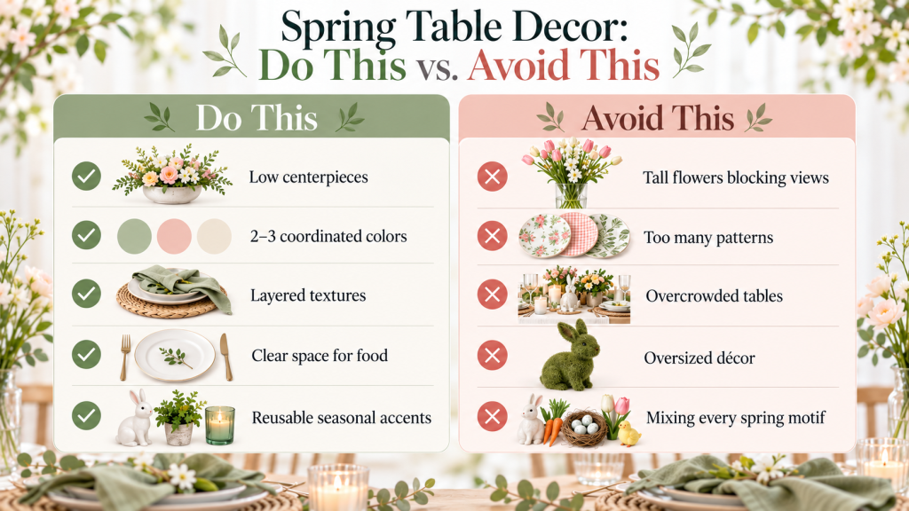 Spring Table Decor