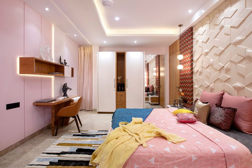 Earthy Pink Bedroom